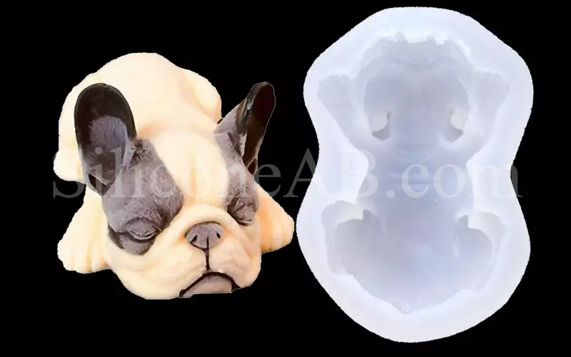 Molde de Silicona de Bulldog Adorable