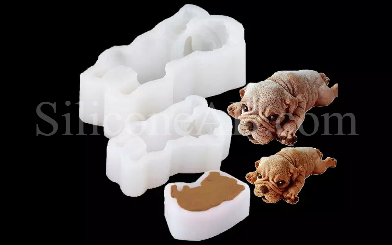Molde de Silicona para Pastel de Modelo de Sharpei