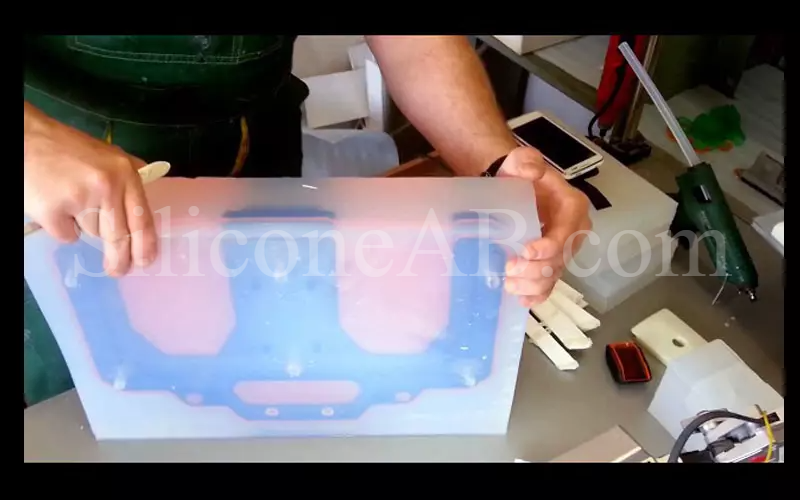 Molde de Silicona Transparente para Fundición al Vacío