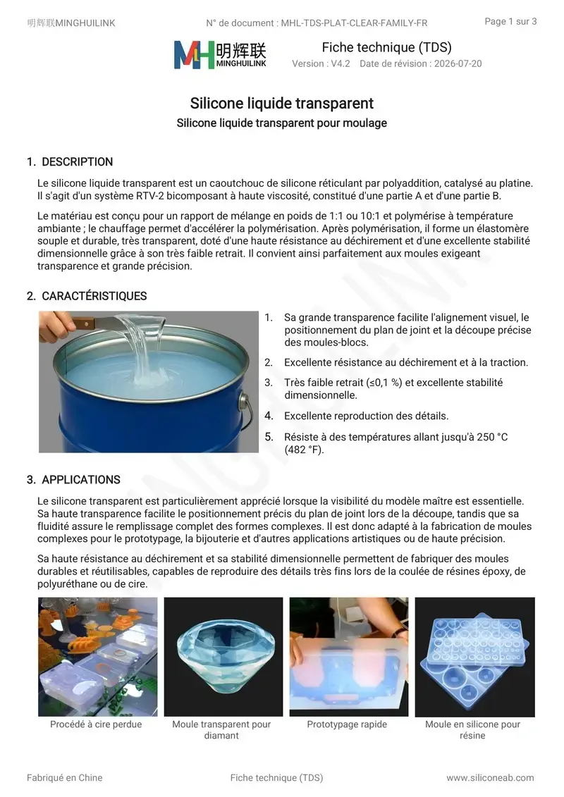 TDS Silicone Transparent