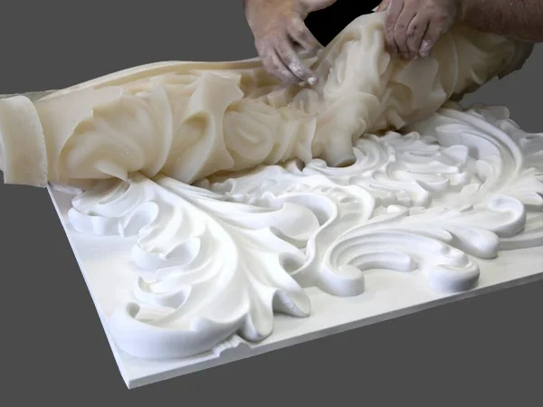 molde de silicona para decoración de yeso arquitectónico
