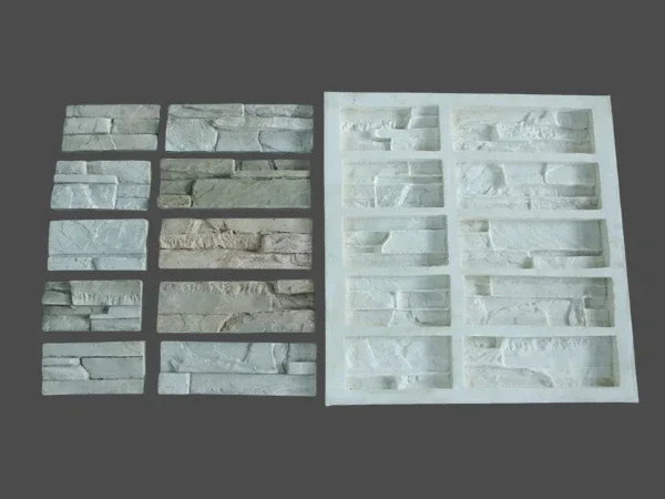 molde de silicona para piedra artificial