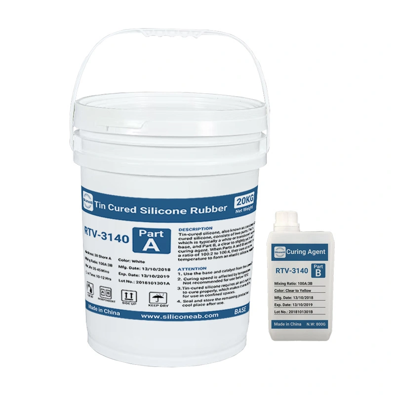 RTV-3140 white tin cure liquid silicone