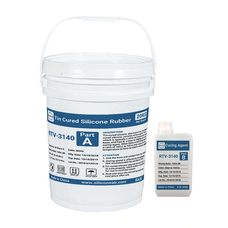 silicona de condensación blanca RTV-3140