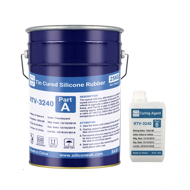 RTV-3240 translucent tin cure liquid silicone