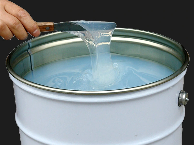 silicona líquida transparente blanda
