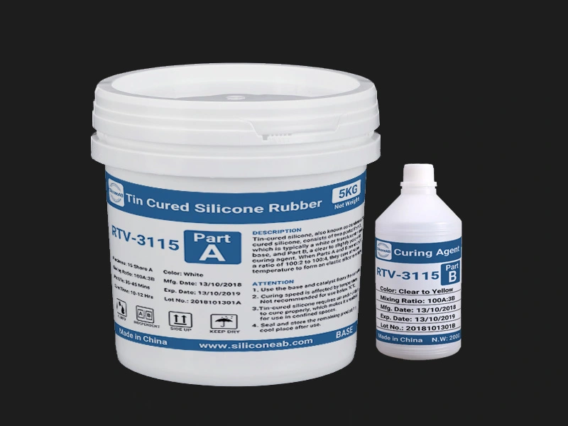 soft tin cure silicone