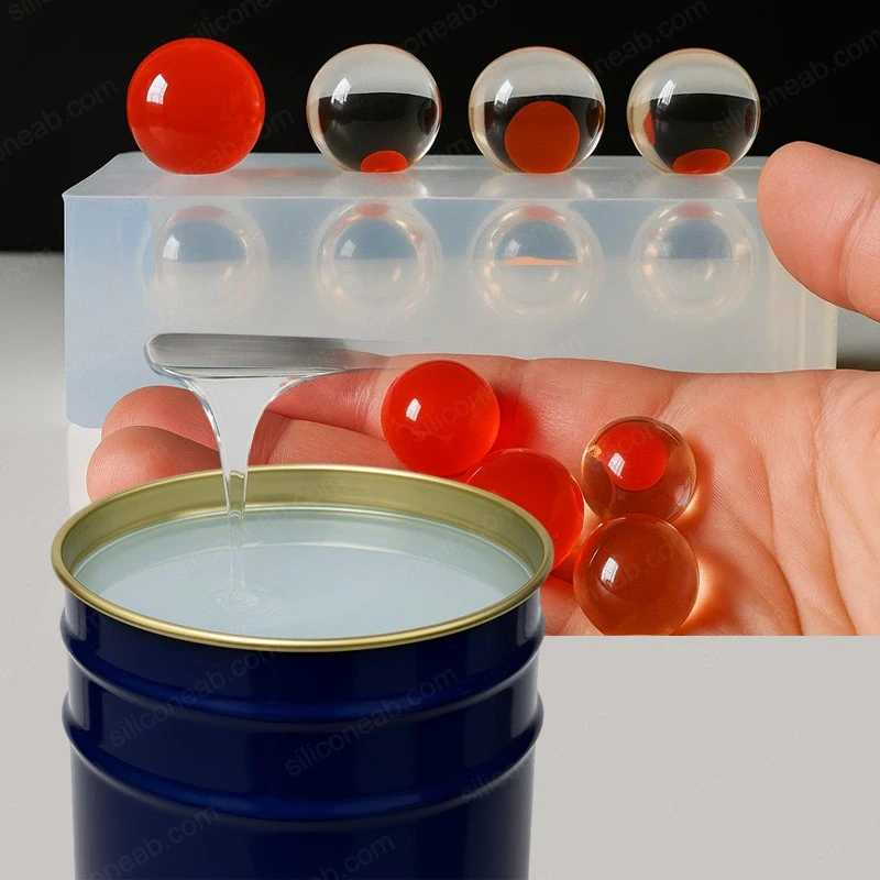 epoksi reçine için şeffaf silikon