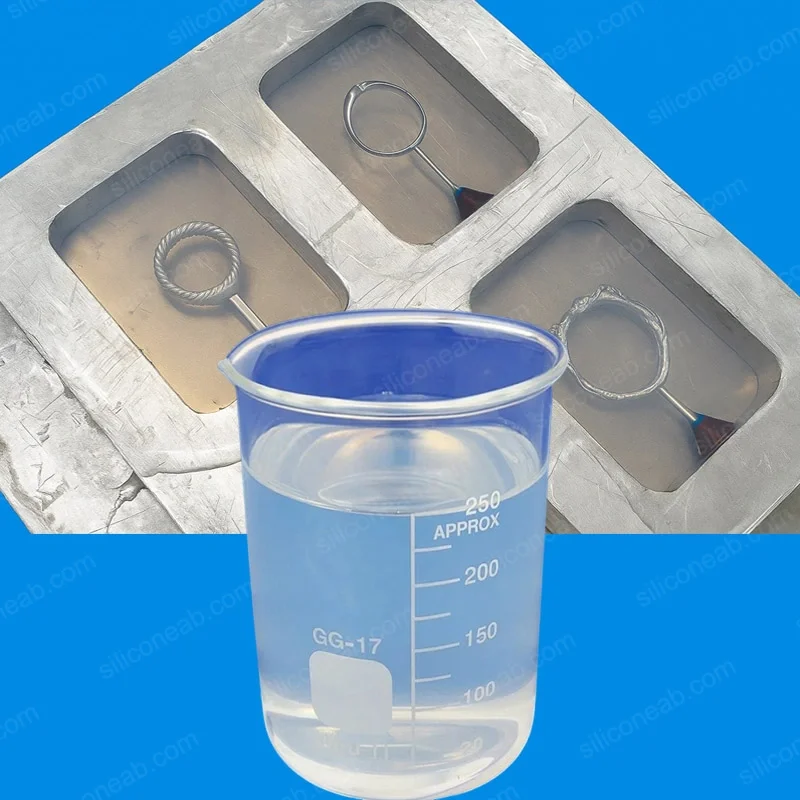 반지 몰드 용 투명한 액체 실리콘