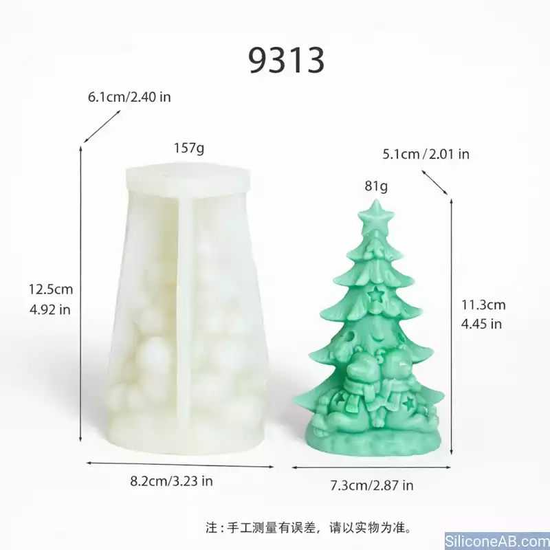 Heartwarming Snowmen Duo and Christmas Tree Mold for Holiday Gifts