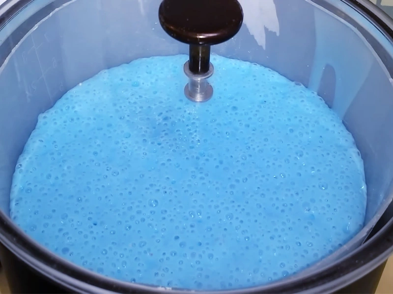 burbujas de silicona líquida