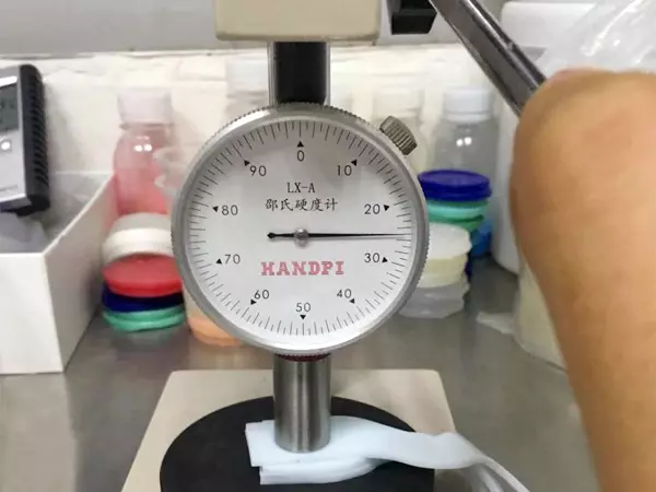 silicone hardness testing