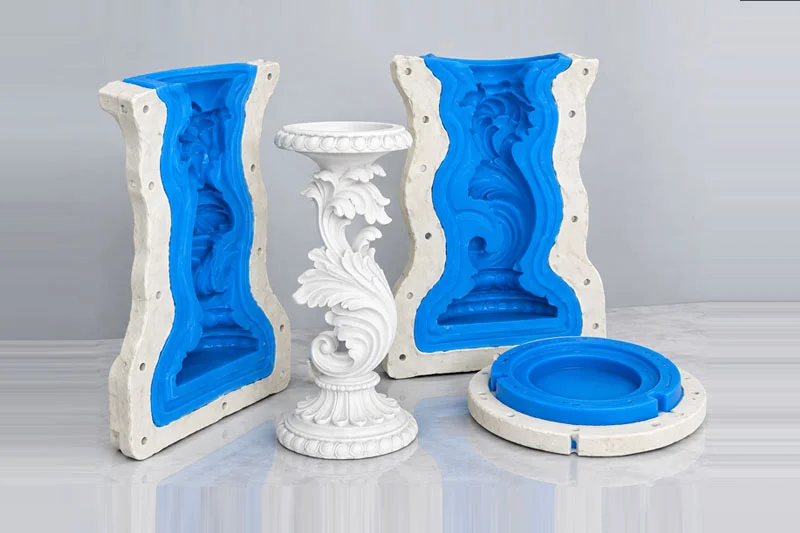 Silikonform für ein Architekturornament