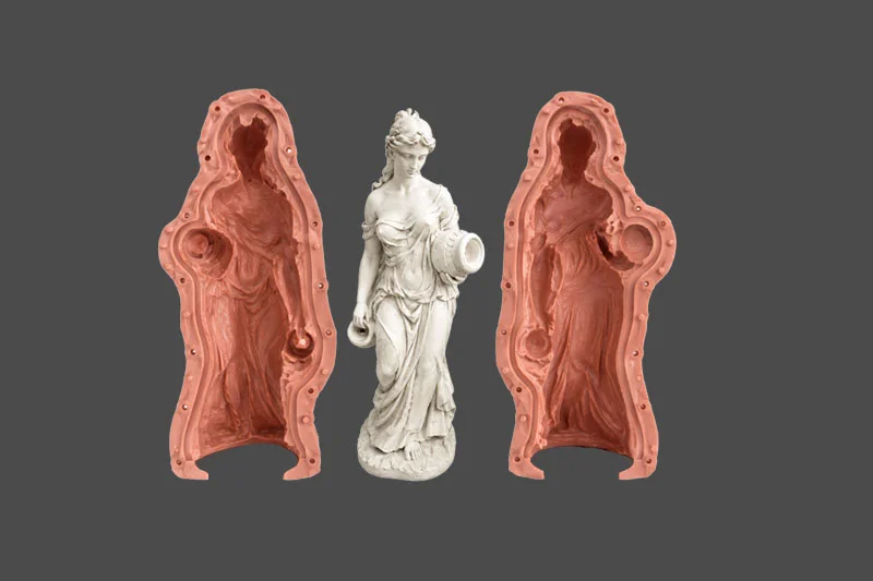 Silikonform für Ganzkörperstatuen