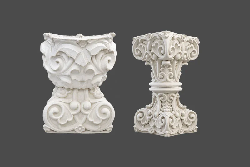 Silikonform für Reliefs und architektonische Ornamente