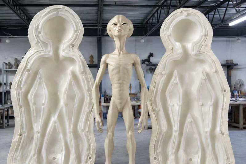 Silikonform für eine Sci-Fi-Figur in voller Größe