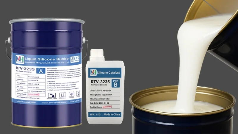 tin cured silicone for rapid prototyping